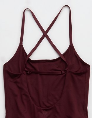 OFFLINE By Aerie The Hugger Go With The Flow Jogger Jumpsuit - Royal Berry