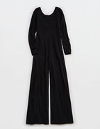 OFFLINE By Aerie OG Cotton Wide Leg Jumpsuit - Washed Black