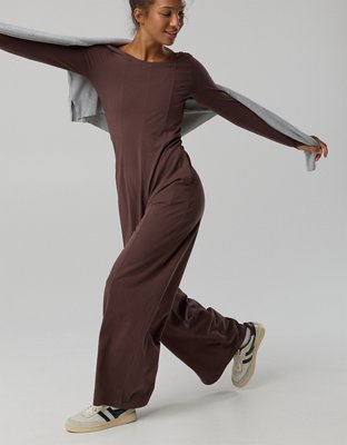 OFFLINE By Aerie OG Cotton Wide Leg Jumpsuit - Relic
