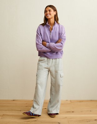 AE Everyday Luxe Quarter-Zip Sweatshirt
