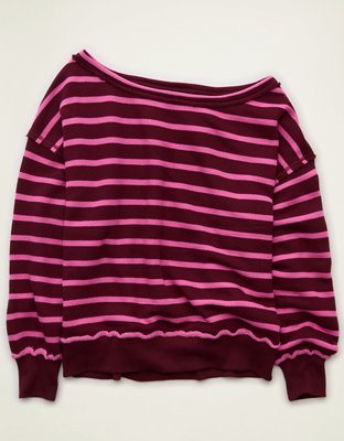 AE Dreamy Fleece Off-the-Shoulder Sweatshirt