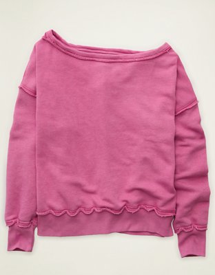 AE Dreamy Fleece Off-the-Shoulder Sweatshirt
