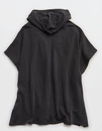 Aerie Hooded Fleece Cape - Smoked Gray