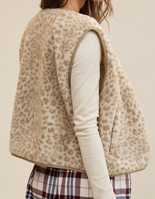 Aerie Sherpa Vest - Cake Batter