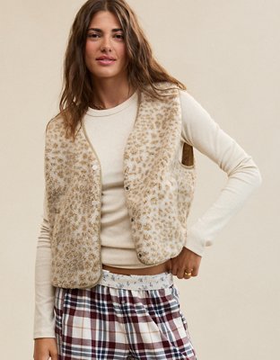 Aerie Sherpa Vest - Cake Batter