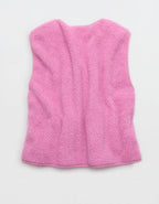 Aerie Sherpa Vest - Violet Willow
