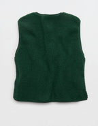 Aerie Sherpa Vest - Rugged Green