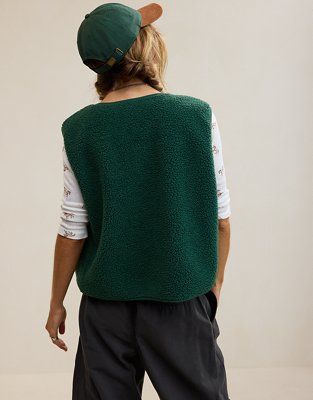 Aerie Sherpa Vest - Rugged Green