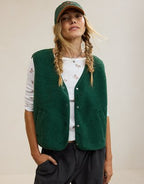 Aerie Sherpa Vest - Rugged Green