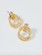 Aerie Mini Double Circle Hoop Earrings - Gold