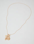 Aerie Long Charm Pendant Necklace - Gold