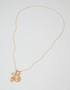Aerie Long Charm Pendant Necklace - Gold