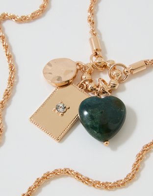 Aerie Charm Pendant Necklace - Gold