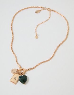Aerie Charm Pendant Necklace - Gold