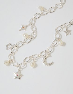 Aerie Celestial Charm Necklace - Silver