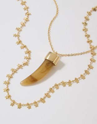 Aerie Festival Layered Charm Necklace - Gold