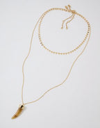 Aerie Festival Layered Charm Necklace - Gold