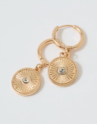 Aerie Medallion Earrings - Multi