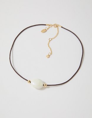 Aerie Stone Cord Necklace - Multi