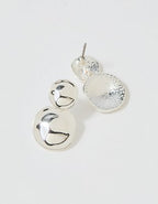 Aerie Disk Bead Drop Earrings - Silver
