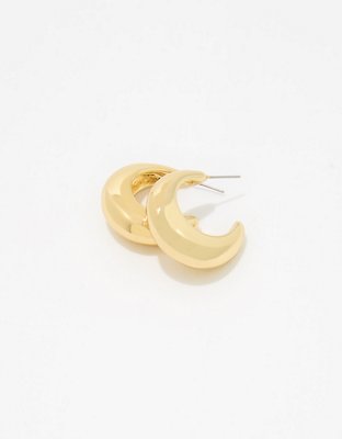 Aerie Chunky Hoop Earrings - Gold