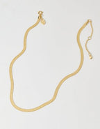 Aerie Chunky Herringbone Necklace - Gold