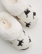 Aerie Embroidered Slippers - Black