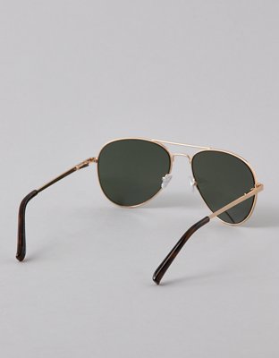AE Top Bar Aviator Sunglasses - Gold
