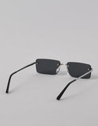 AE Metal Rectangle Sunglasses - Silver