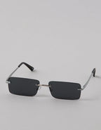 AE Metal Rectangle Sunglasses - Silver