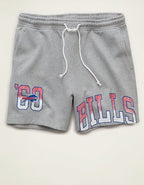 AE Buffalo Bills 5.5" Fleece Short - Medium Heather Gray