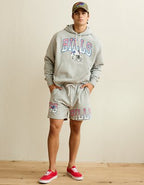 AE Buffalo Bills 5.5" Fleece Short - Medium Heather Gray