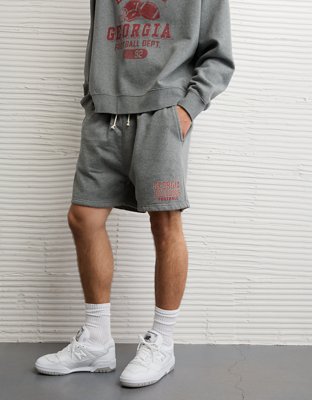 AE Georgia Bulldogs Cotton Short - Heather Gray
