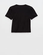 SMOOTHEZ Short Sleeve Crew T-Shirt - True Black