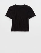 SMOOTHEZ Short Sleeve Crew T-Shirt - True Black