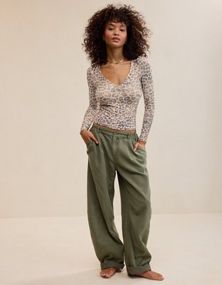 SMOOTHEZ Long Sleeve Ruched Top - Dusk