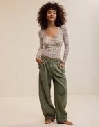 SMOOTHEZ Long Sleeve Ruched Top - Dusk