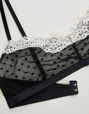 Show Off Sheer Happiness Lace Bralette - True Black