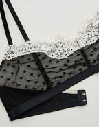 Show Off Sheer Happiness Lace Bralette - True Black