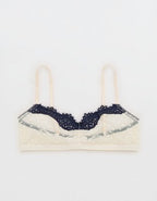 Show Off Sheer Happiness Lace Bralette - Natural