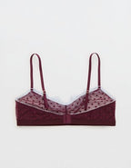 Show Off Sheer Happiness Lace Bralette - Royal Berry