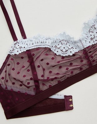Show Off Sheer Happiness Lace Bralette - Royal Berry