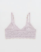 Show Off Chenille Lace Push Up Bralette - Hushed Violet