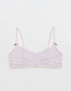Show Off Dozen Roses Lace Padded Bralette - Hushed Violet