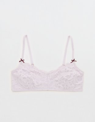 Show Off Dozen Roses Lace Padded Bralette - Hushed Violet