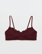 Show Off Dozen Roses Lace Padded Bralette - Royal Berry