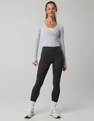 OFFLINE By Aerie Real Me XTRA Hold Up! Lift Legging - Smoked Gray