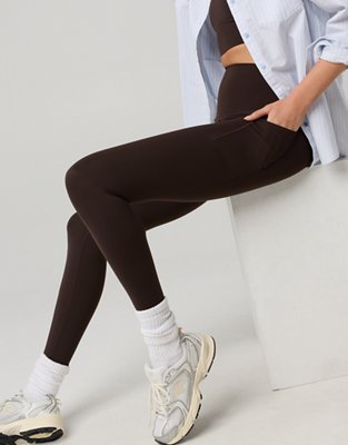 OFFLINE By Aerie Real Me XTRA High Waisted Pocket Legging - Deep Earth