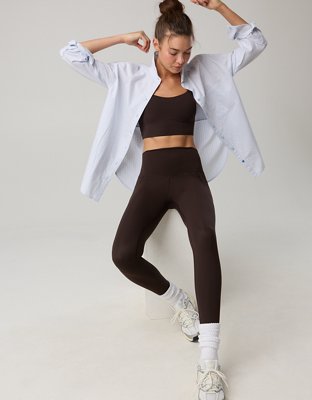OFFLINE By Aerie Real Me XTRA High Waisted Pocket Legging - Deep Earth