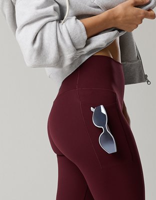 OFFLINE By Aerie Real Me XTRA High Waisted Pocket Legging - Royal Berry